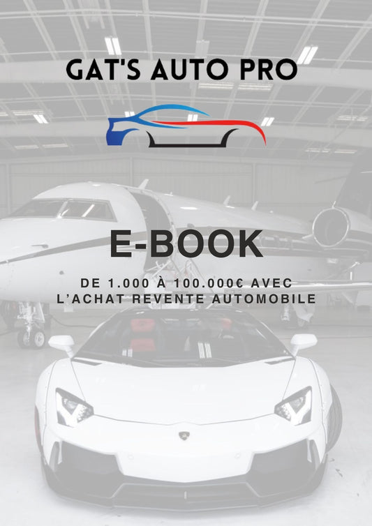 E-Book De 1.000 à 100.000€ avec l'achat revente automobile 🚗